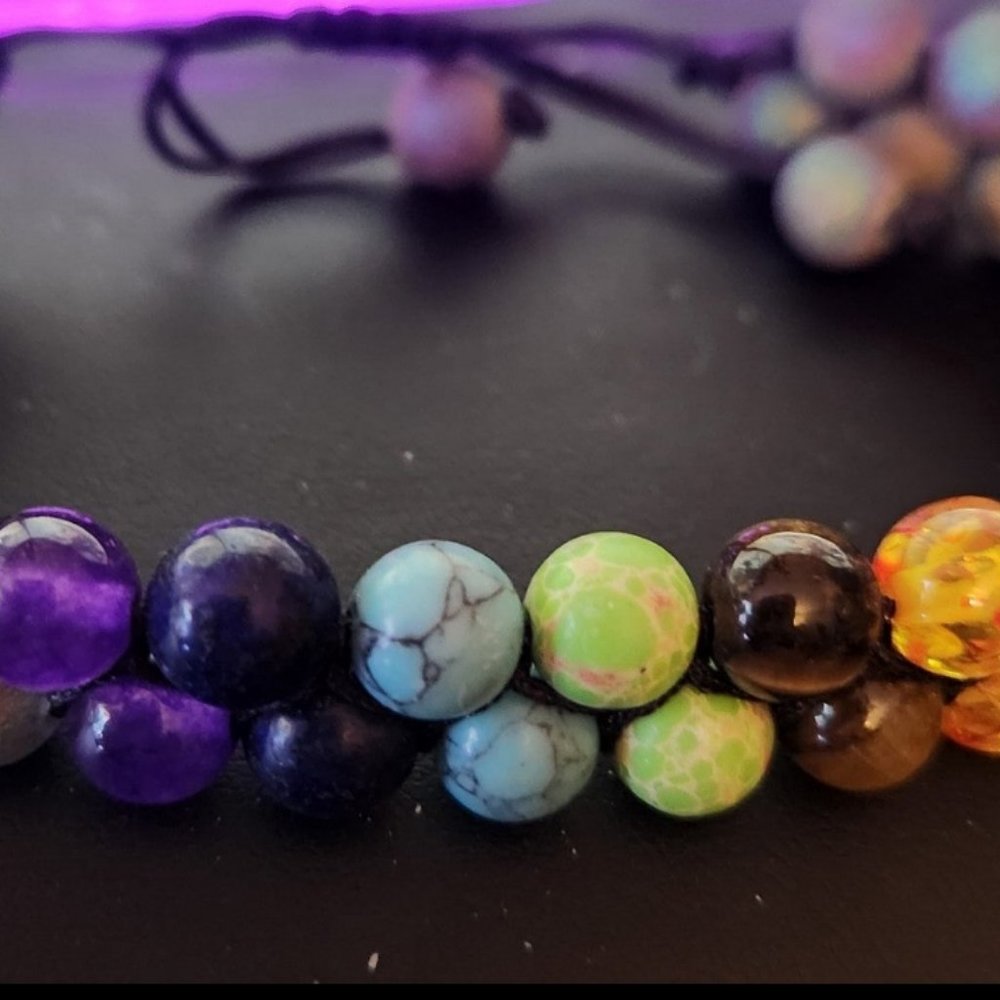 Chakra bracelet adjustable